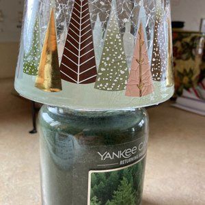 Yankee Candle Festive Trees Candle TOPPER (NEW)